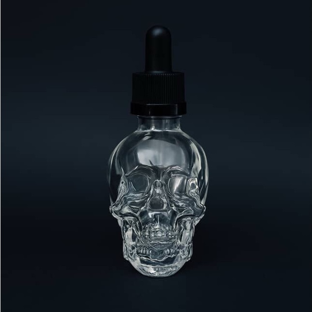 Skull Glass Dropper Bottle